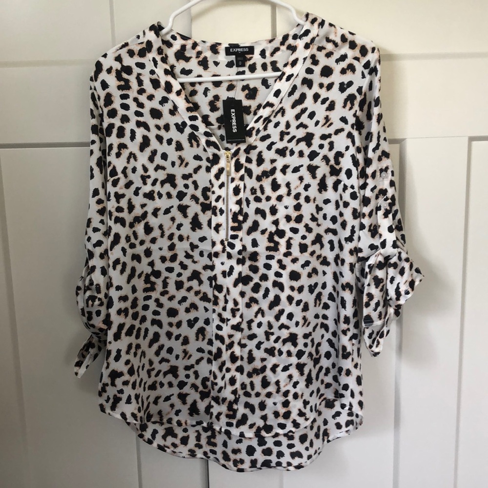 Leopard print top